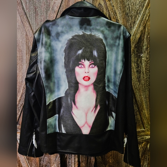 Dolls Kill Jackets & Blazers - NWT MIDNIGHT MOVIE MOTO JACKET DOLLS KILL X ELVIRA!!!!! SIZE MD